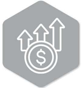 icon of money and chart